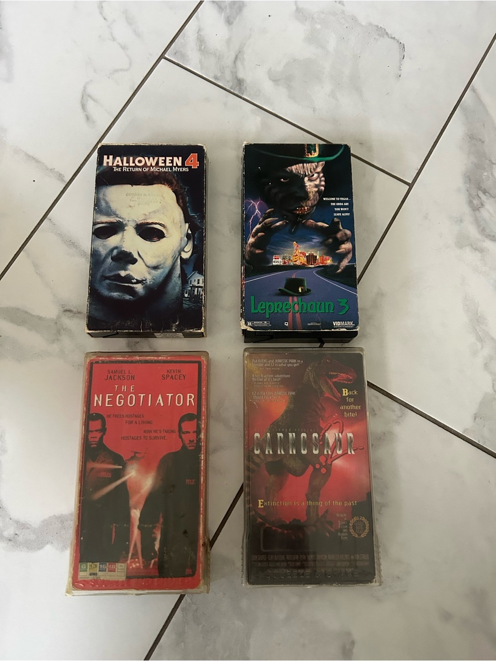 Vintage Thriller / Horror VHS Tape Bundle Lot